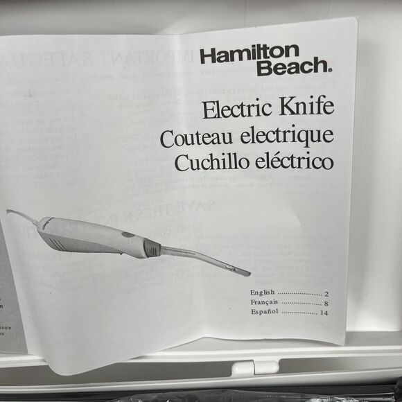 Hamilton Beach Electric Knife Set Carving Kit and Hard Case 74375Z - Picture 2 of 10